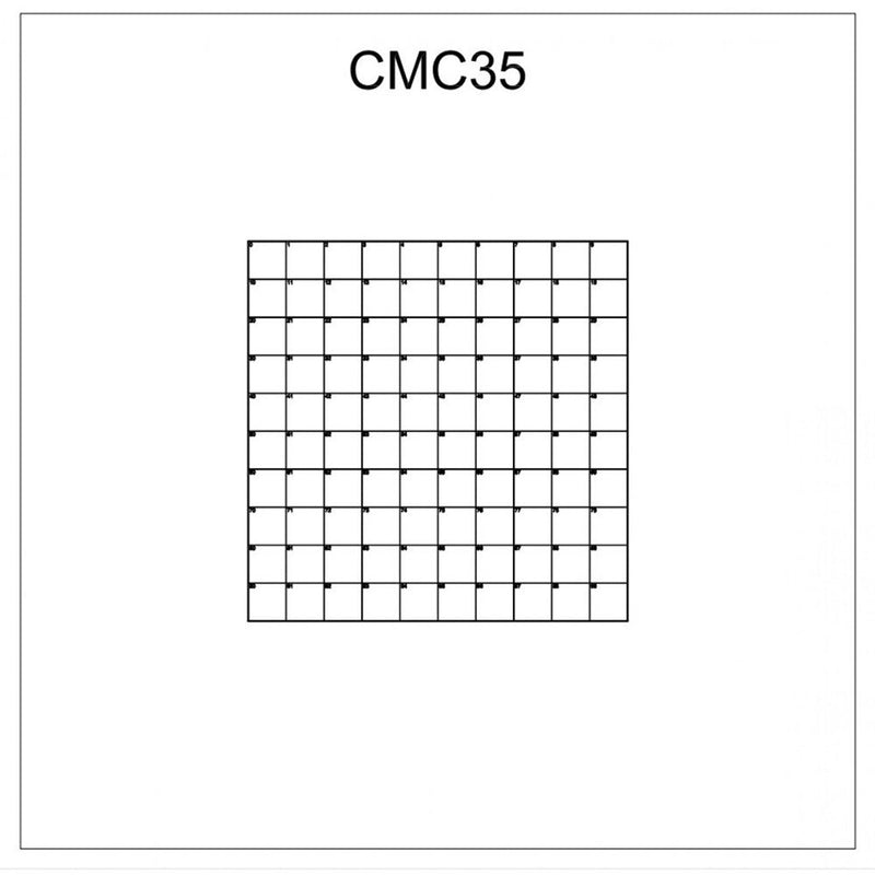 CMC35 microscope coverglass, correlative grids