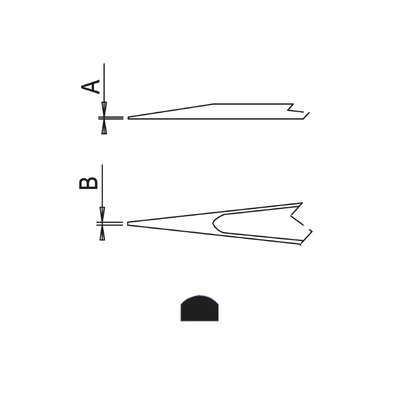 Dumont ergonomic tweezers style 00 ESD (EMS)