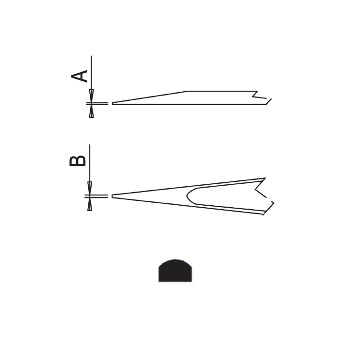 Dumont ergonomic tweezers style 00 ESD (EMS)