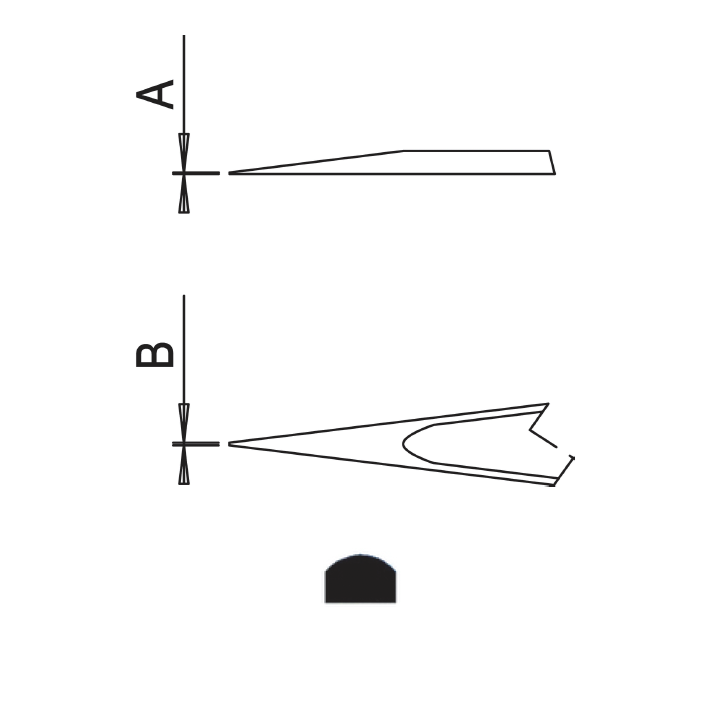 Dumont electronics epoxy-coated tweezers, style 0