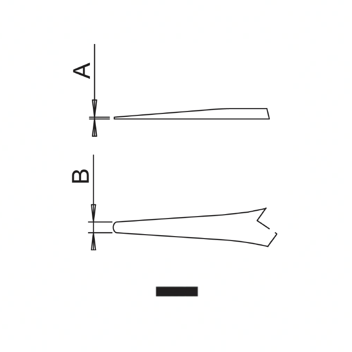 Dumont ergonomic tweezers style 2A ESD (EMS)