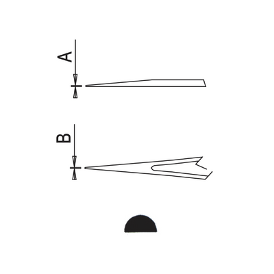 Dumont ergonomic tweezers style 3 ESD (EMS)