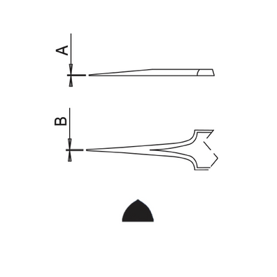 Dumont ergonomic tweezers style 5ESD (EMS)