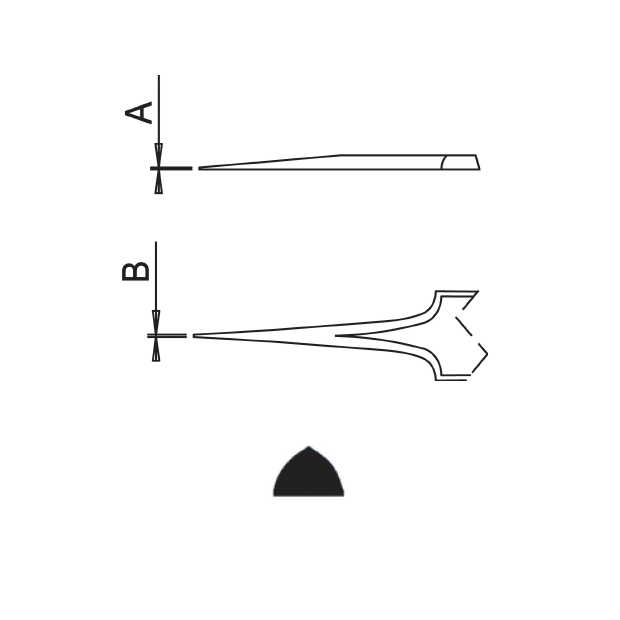 Dumont ergonomic tweezers style 5ESD (EMS)