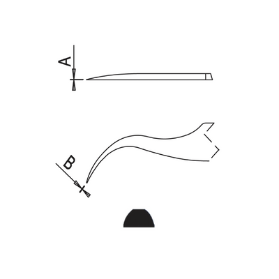 Dumont ergonomic tweezers style 7 ESD (EMS)