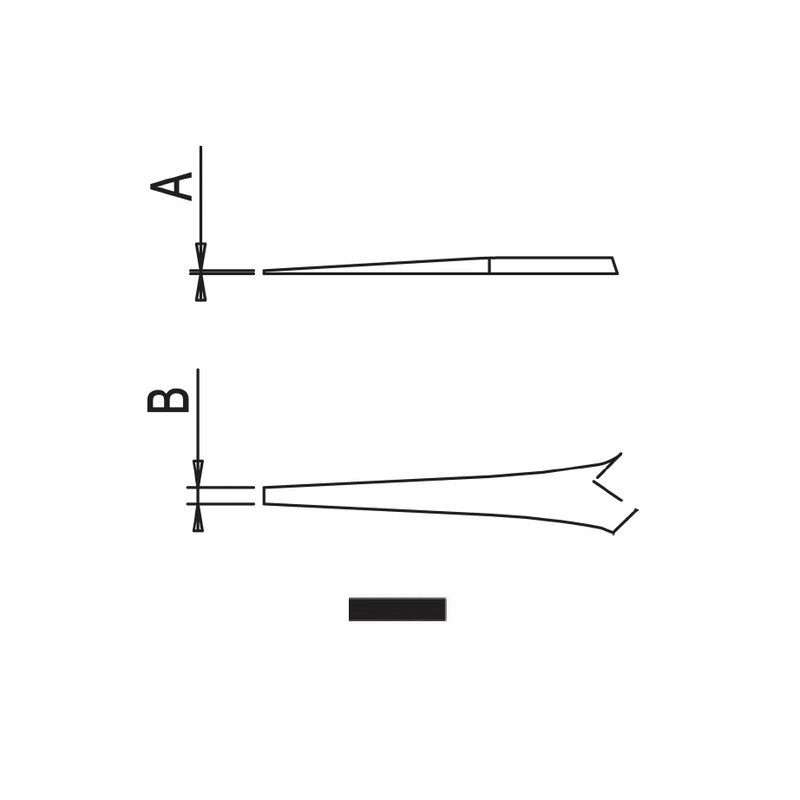 Dumont ergonomic tweezers style F ESD (EMS)