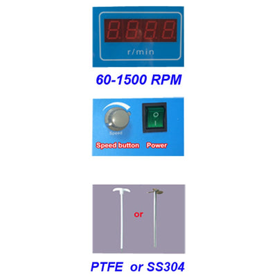 Digital electric overhead stirrer, adjustable speed 220V