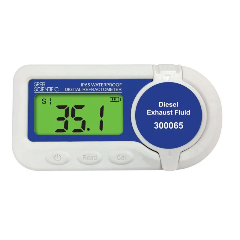 Waterproof digital refractometers, diesel fumes