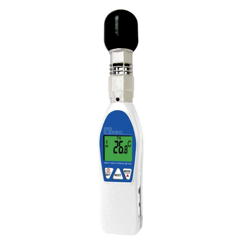 Wet bulb globe heat stress meter