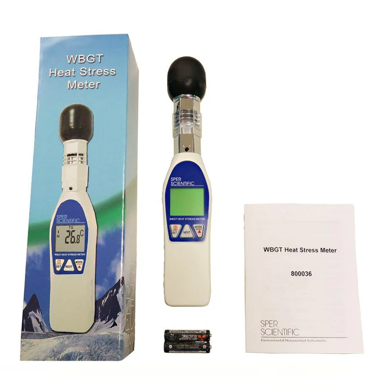 Wet bulb globe heat stress meter