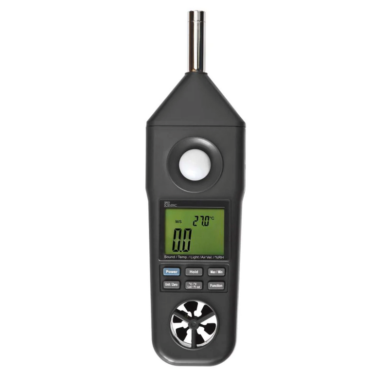 Environmental quality meter with sound