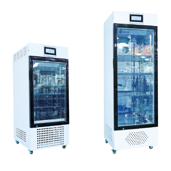 Refrigerated incubators with glass door, 0C to +100C
