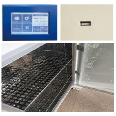 C02 incubators with moist heat decontamination, +5C to +60C