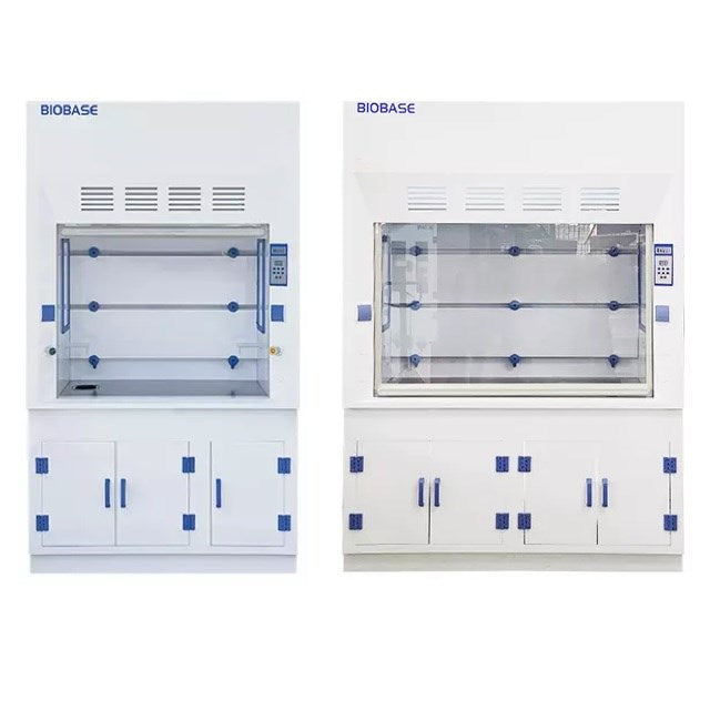 Ducted fume hoods, porcelain white PP, 220V