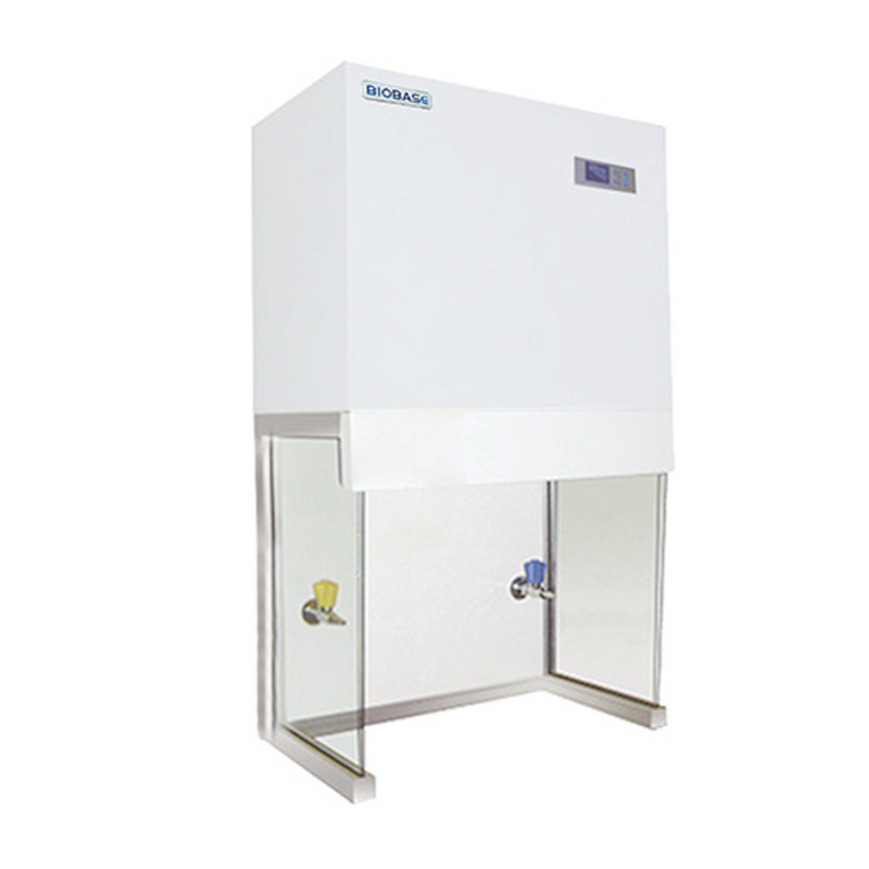 Vertical laminar flow safety cabinet enclosure