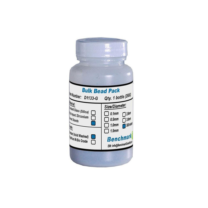 Zirconium and garnet homogeniser beads