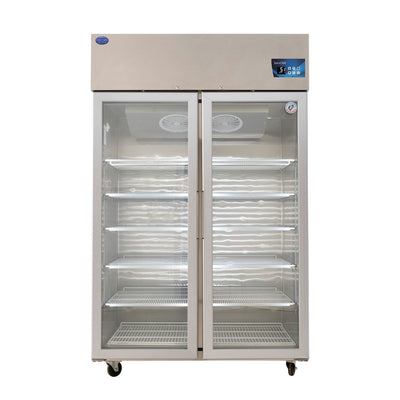 Vacc-Safe double-door stainless steel freezer, -20C