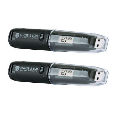 High accuracy temperature and humidity USB data loggers with LCD screen