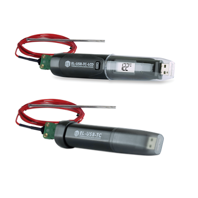 Thermocouple USB data loggers with LCD screen