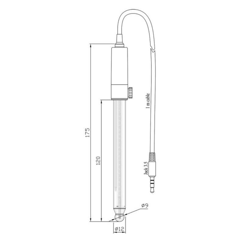 Glass pH electrode, hydrocarbons and solvents