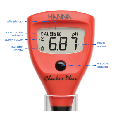 Checker plus pH tester, 0.01 pH resolution