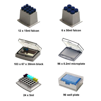 Digital cool-hot shaker dry baths and block inserts, -10 to +100C
