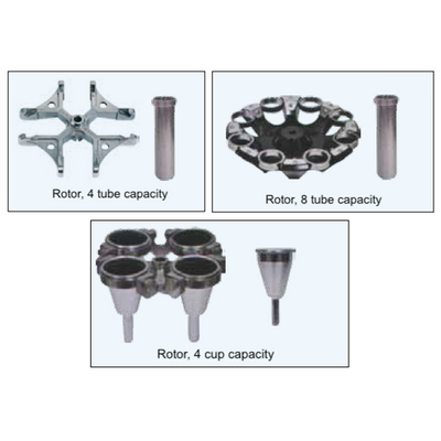 Oil test centrifuges, tubes and rotors