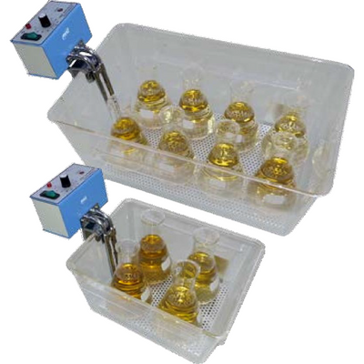 Analogue polycarbonate water baths with immersion circulator