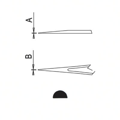 Dumont epoxy coated tweezers style 3 SA ESD (EMS)