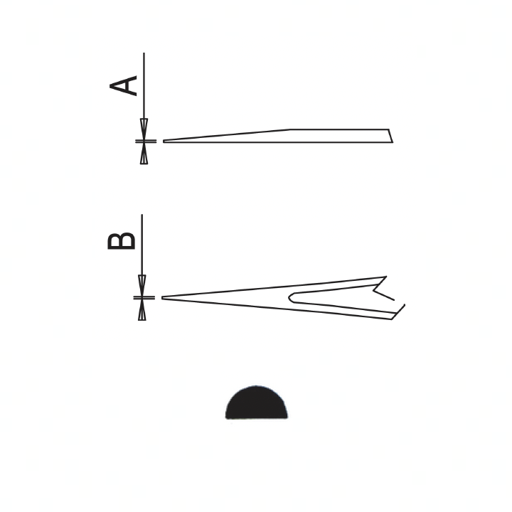Dumont epoxy coated tweezers style 3 SA ESD (EMS)