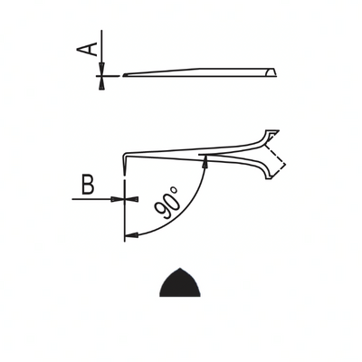 Dumont tweezers style 5/90 (EMS)