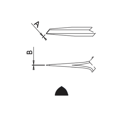 Dumont tweezers style 5AC (EMS)