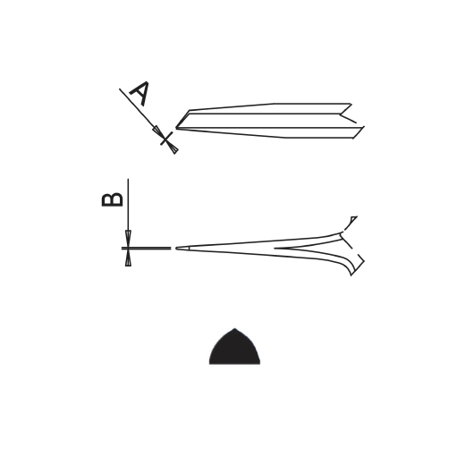 Dumont tweezers style 5AC (EMS)