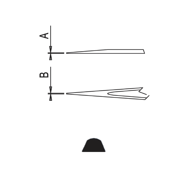 Dumont epoxy coated tweezers style AA SA ESD (EMS)