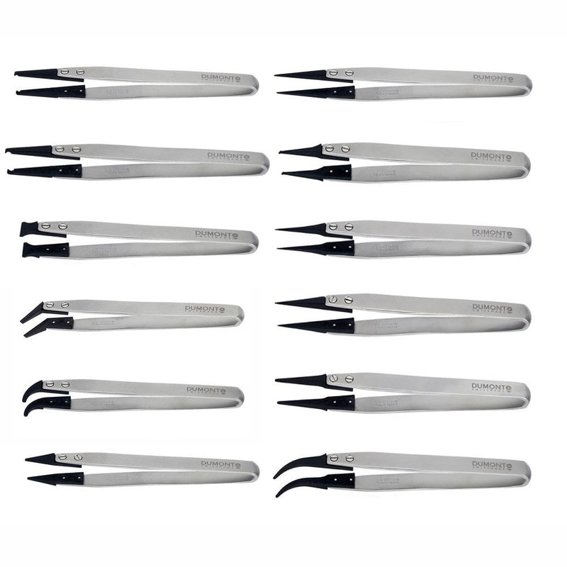 Dumont replaceable ESD tip tweezers, WA1 handle (EMS)