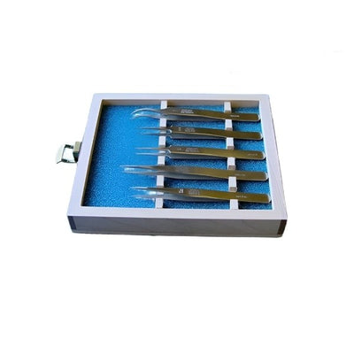 Dumont microscopy tweezers sets and box (EMS)