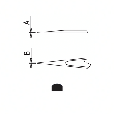Dumont self-closing tweezers style N0C (EMS)