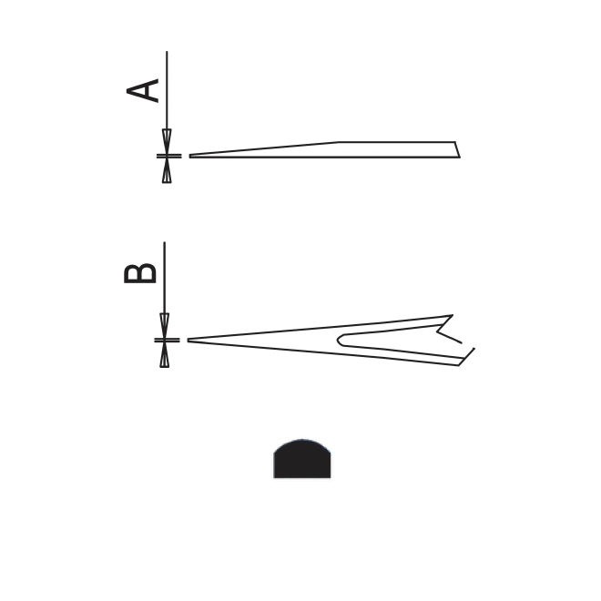 Dumont self-closing tweezers style N3 (EMS)