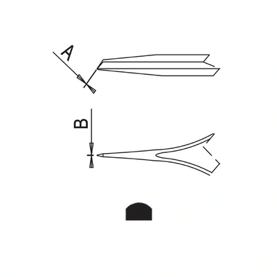 Dumont self-closing tweezers style N4AC (EMS)