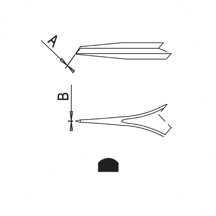 Dumont self-closing tweezers style N4AC (EMS)