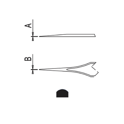 Dumont self-closing tweezers style N4 (EMS)