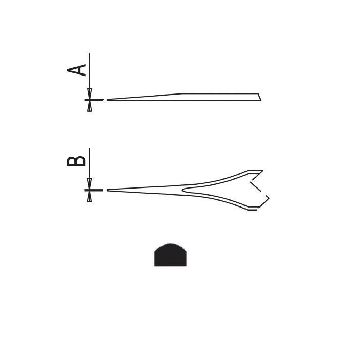Dumont self-closing tweezers style N4 (EMS)