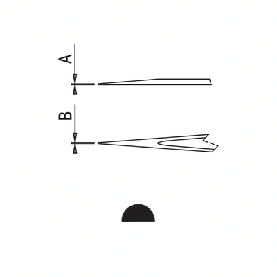 Dumont epoxy coated tweezers style SS135 SA ESD (EMS)