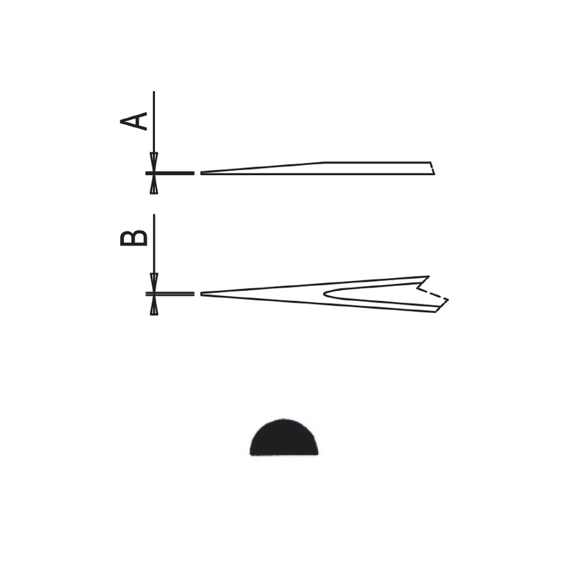Dumont epoxy coated tweezers style SS135 SA ESD (EMS)