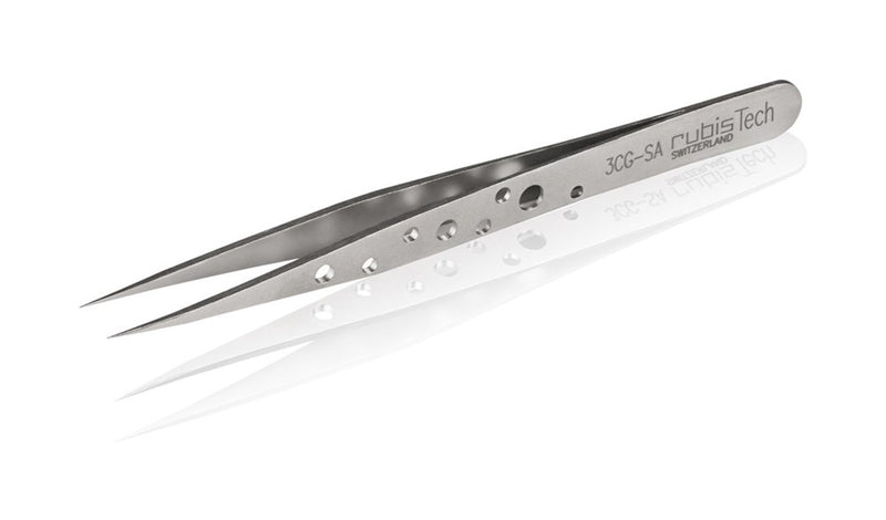 Rubis premium precision tweezers, style 3CG