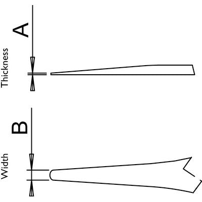 Dumont tweezers style 2A (EMS)