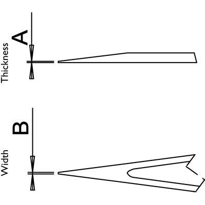 Dumont tweezers style 3C (EMS)