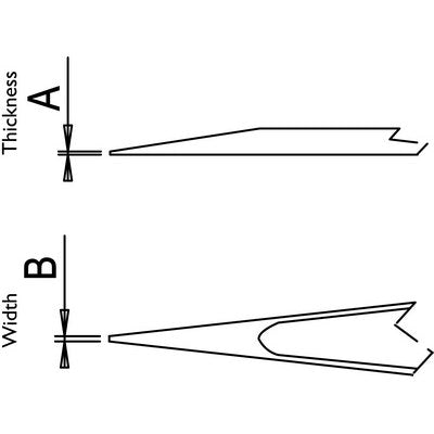 Dumont ergonomic tweezers style 3 ESD (EMS)