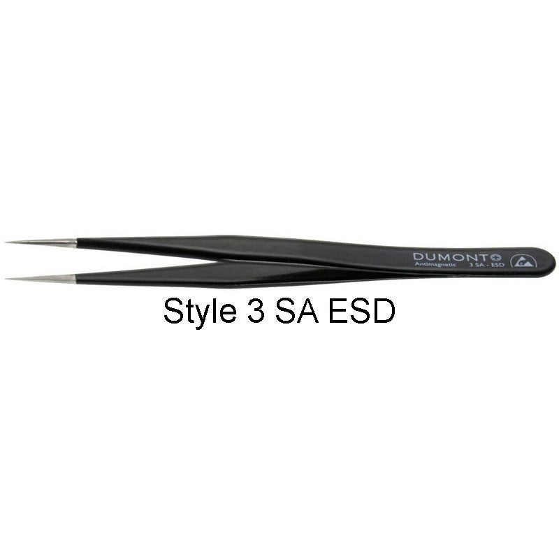 Dumont epoxy coated tweezers style 3 SA ESD (EMS)