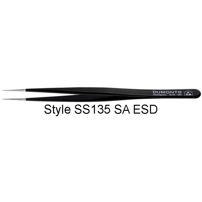 Dumont epoxy coated tweezers style SS135 SA ESD (EMS)